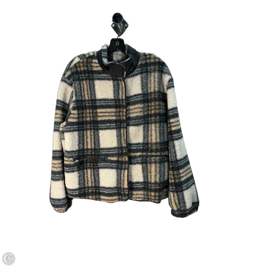 Jacket Faux Fur & Sherpa By Sanctuary In Plaid Pattern, Size: Xl