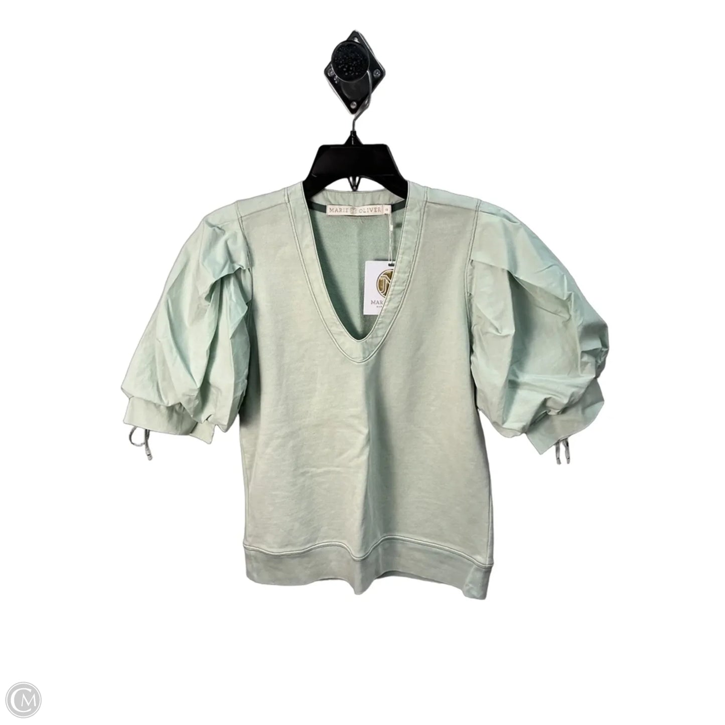 Top Short Sleeve By Marie Oliver In Green, Size: Xs