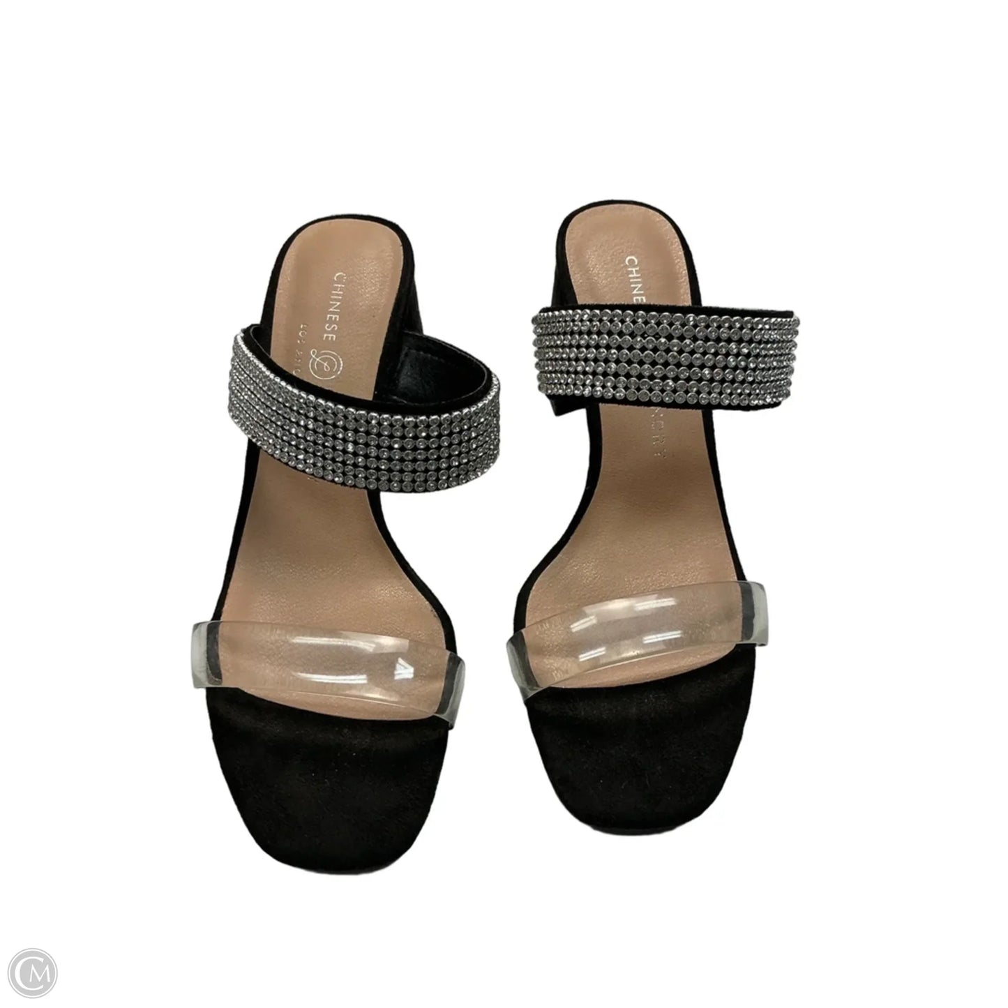 Sandals Heels Block By Chinese Laundry In Black, Size: 6.5
