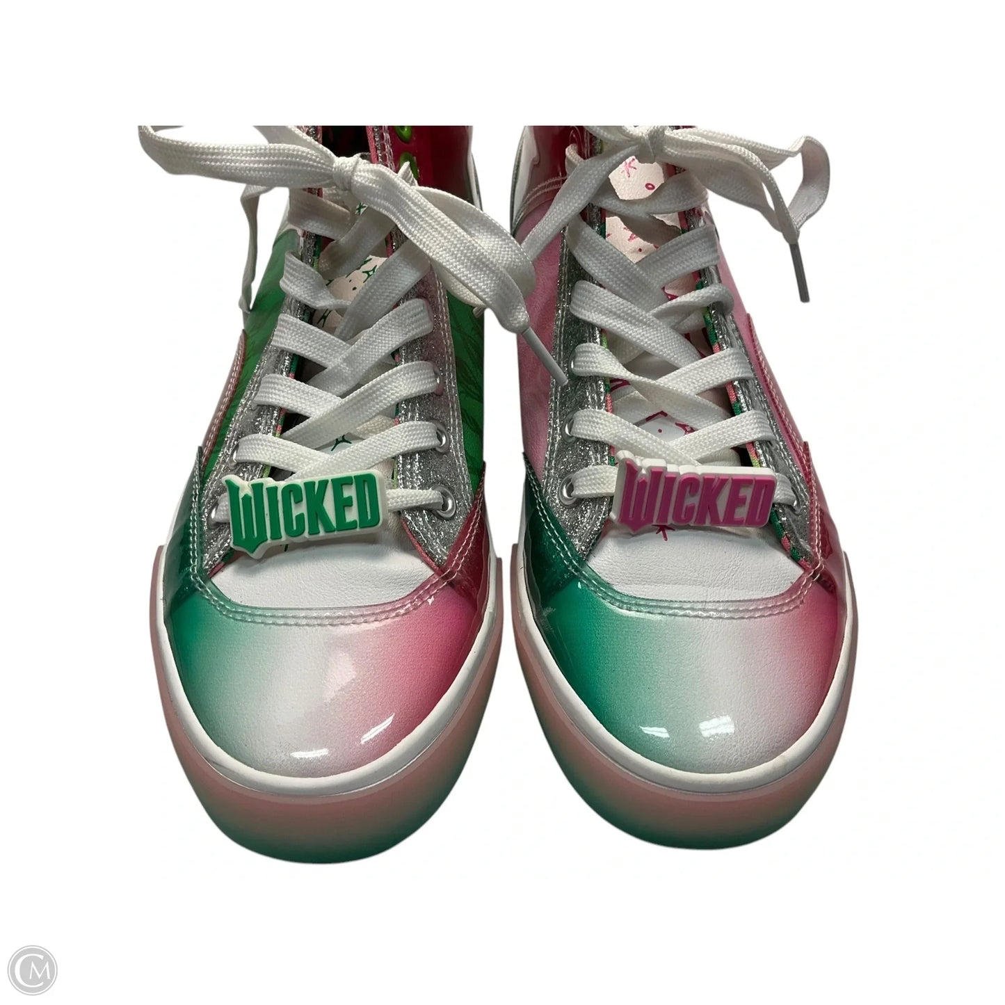 Shoes Athletic By Cmc In Green & Pink, Size: 7