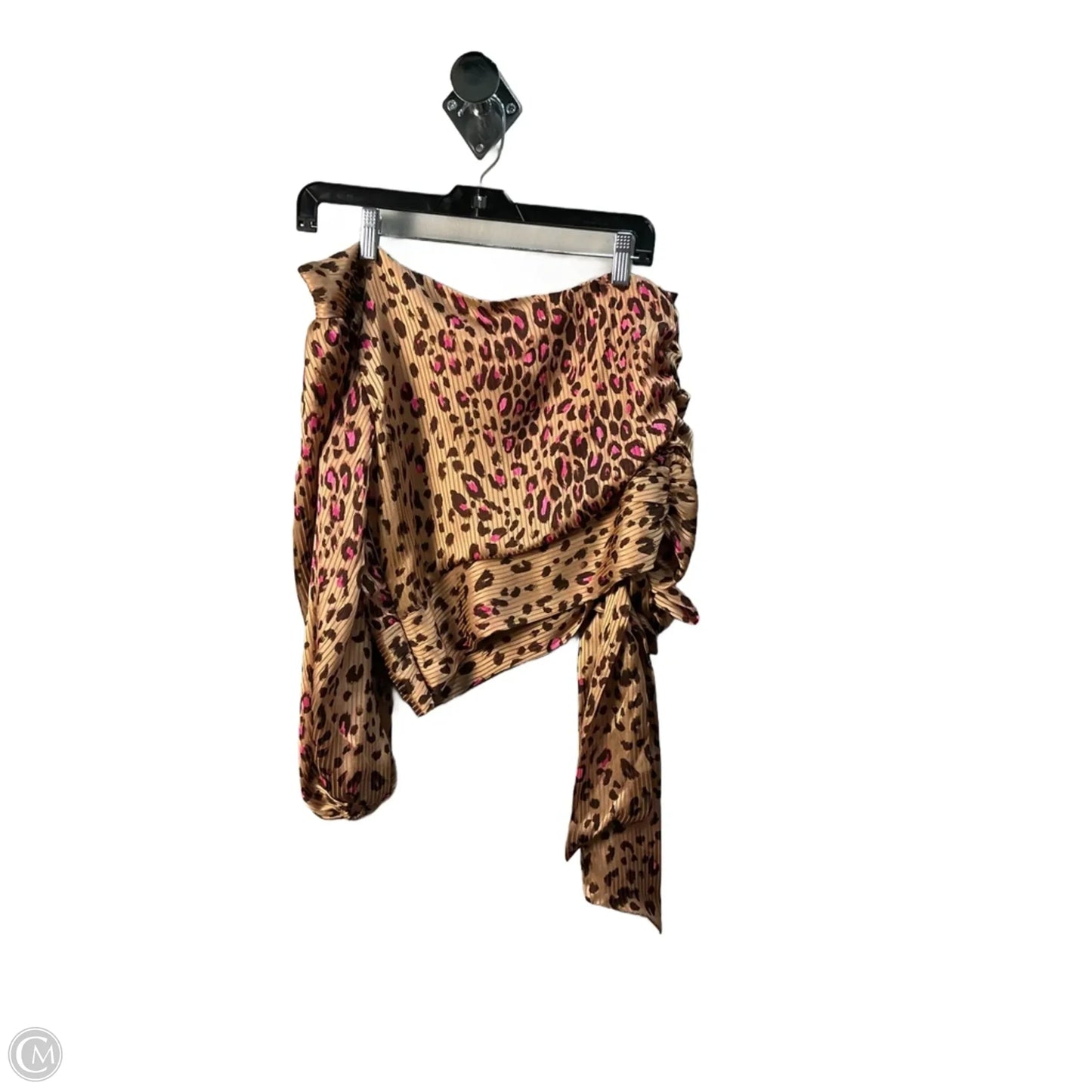 Top Long Sleeve By Express In Animal Print, Size: M
