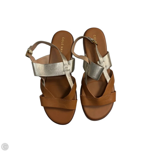 Sandals Flats By Cole-haan In Tan, Size: 8