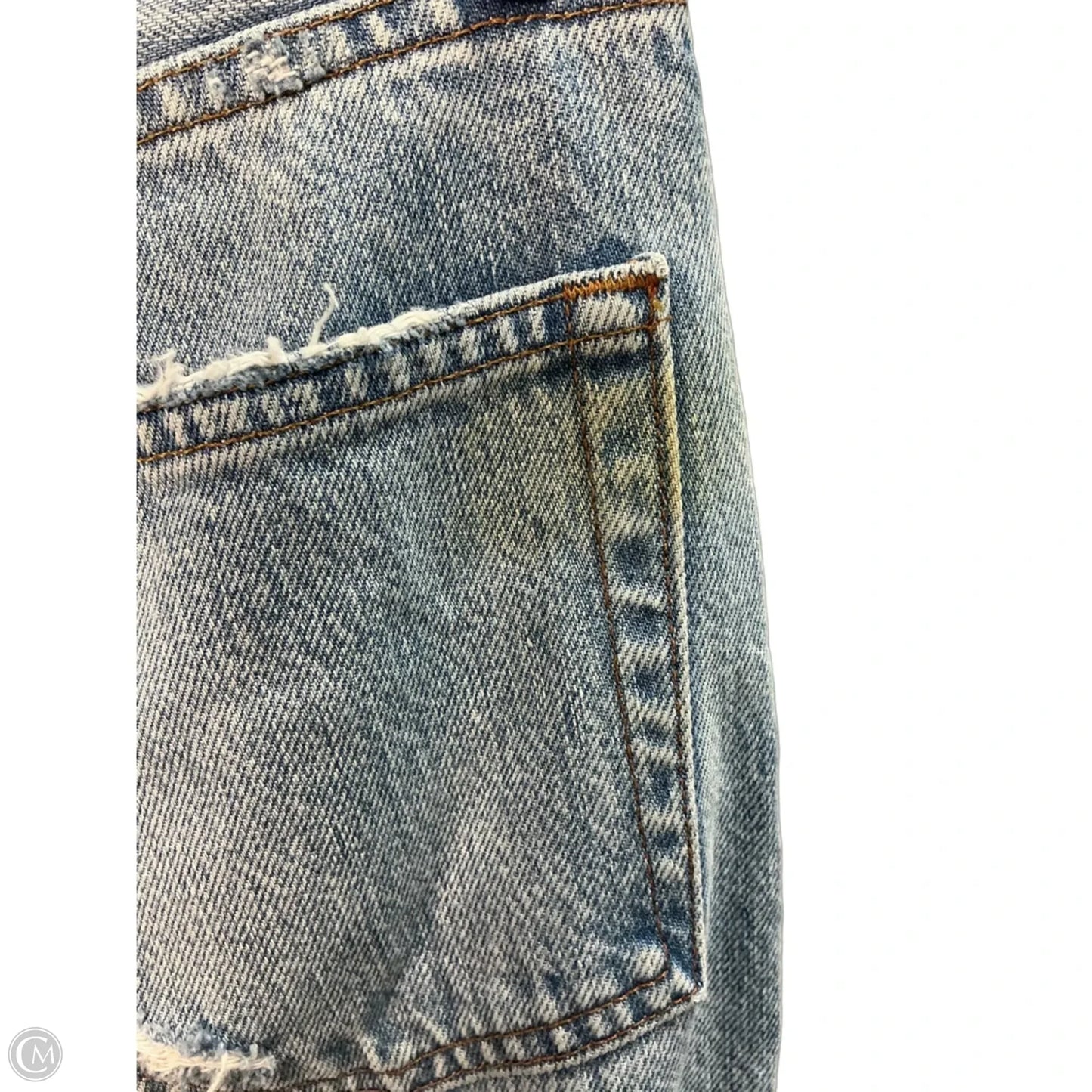 Jeans Straight By Frame In Blue Denim, Size: 0