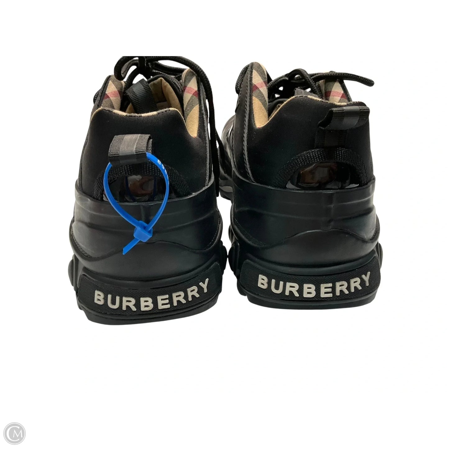 Shoes Luxury Designer By Burberry In Black, Size: 5