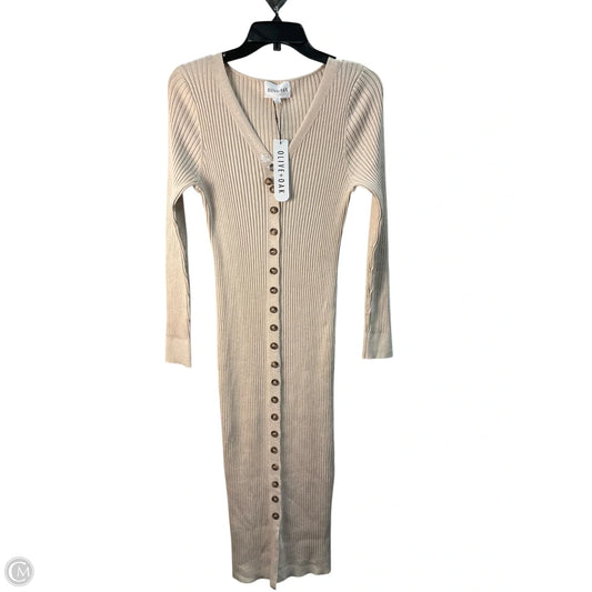 Dress Casual Maxi By Nordstrom In Cream, Size: Xl