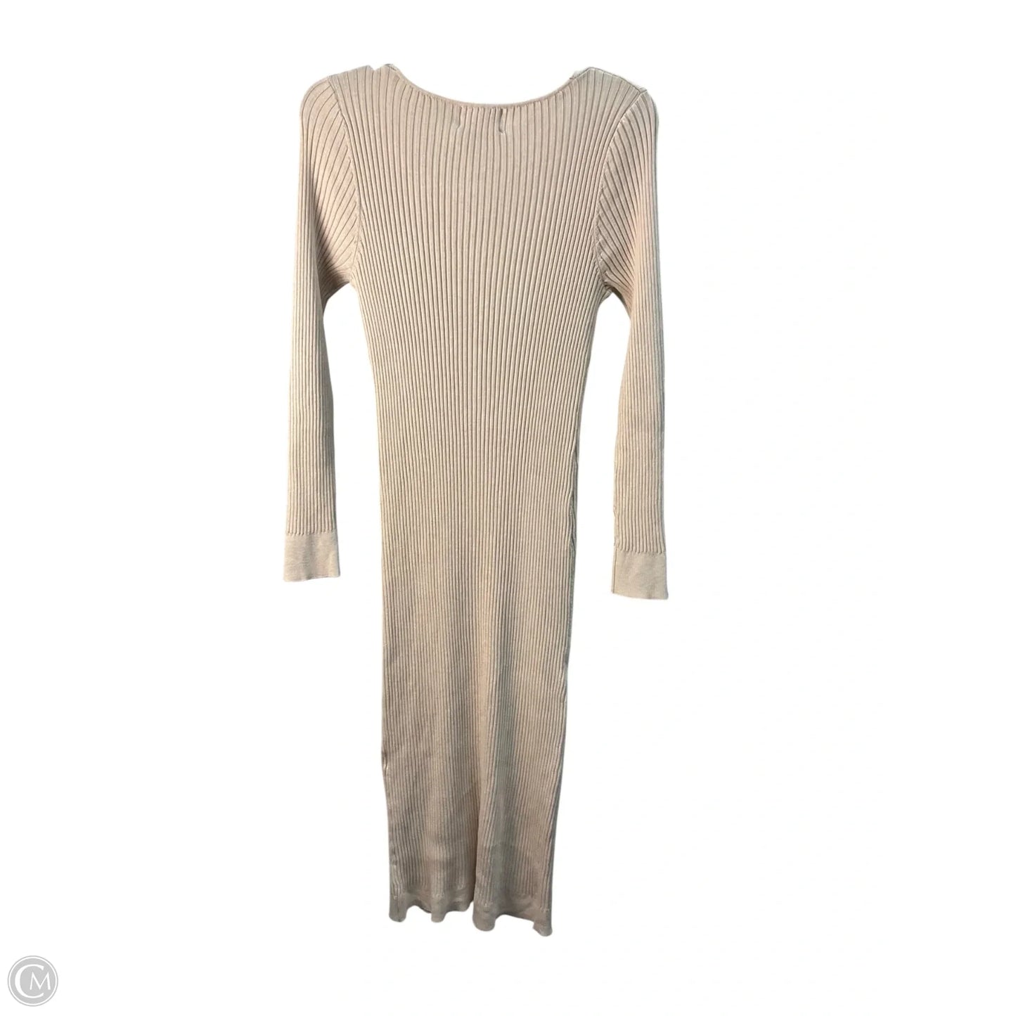 Dress Casual Maxi By Nordstrom In Cream, Size: Xl