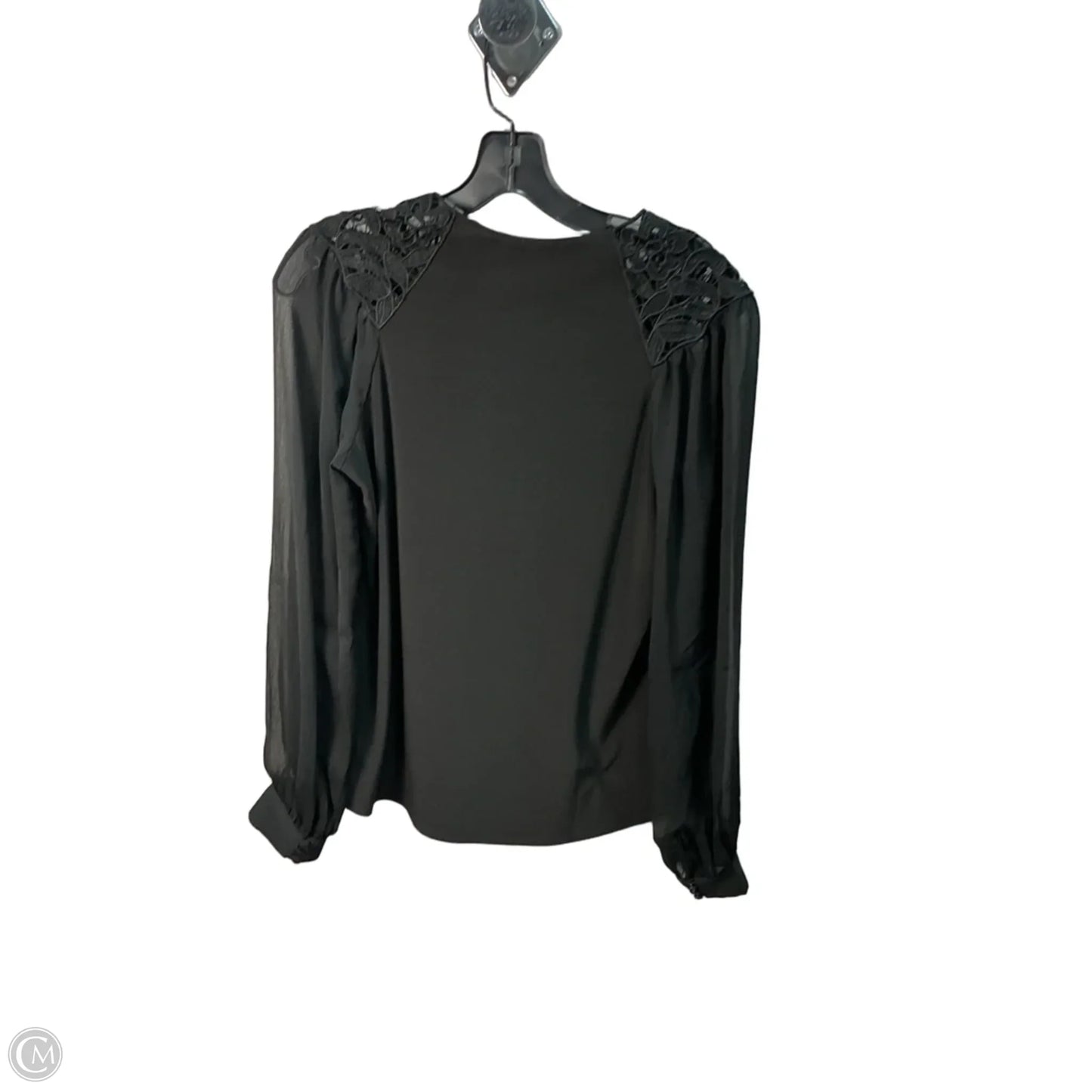 Top Long Sleeve By White House Black Market In Black, Size: S