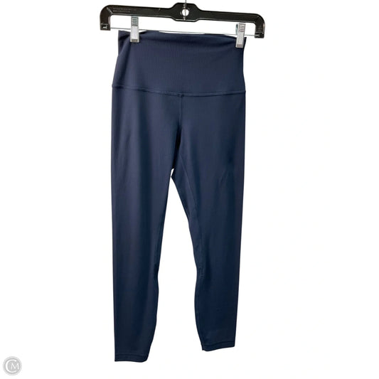 Athletic Leggings By Lululemon In Blue, Size: 4