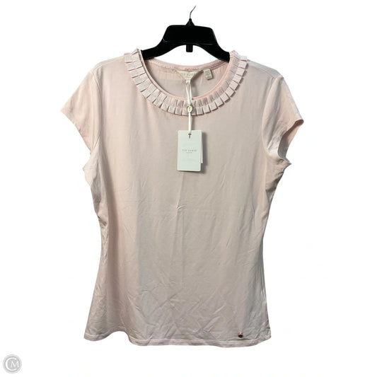 Top Short Sleeve By Ted Baker In Pink, Size: L