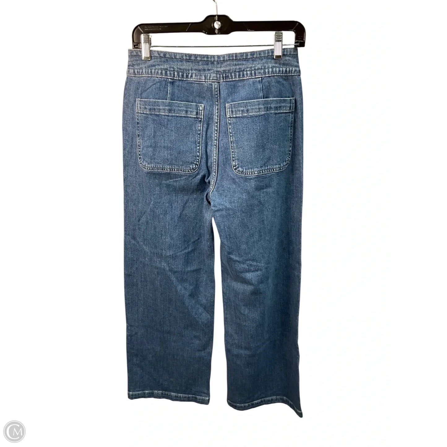 Jeans Wide Leg By J. Crew In Blue Denim, Size: 4