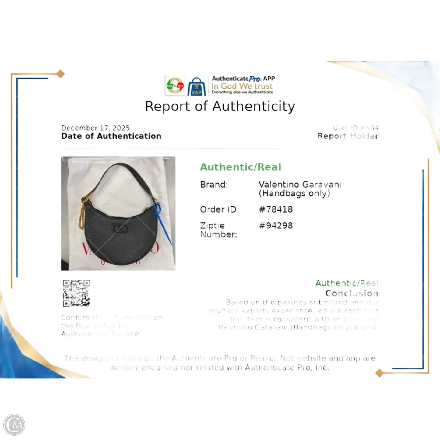 Handbag Luxury Designer By Valentino-garavani, Size: Medium