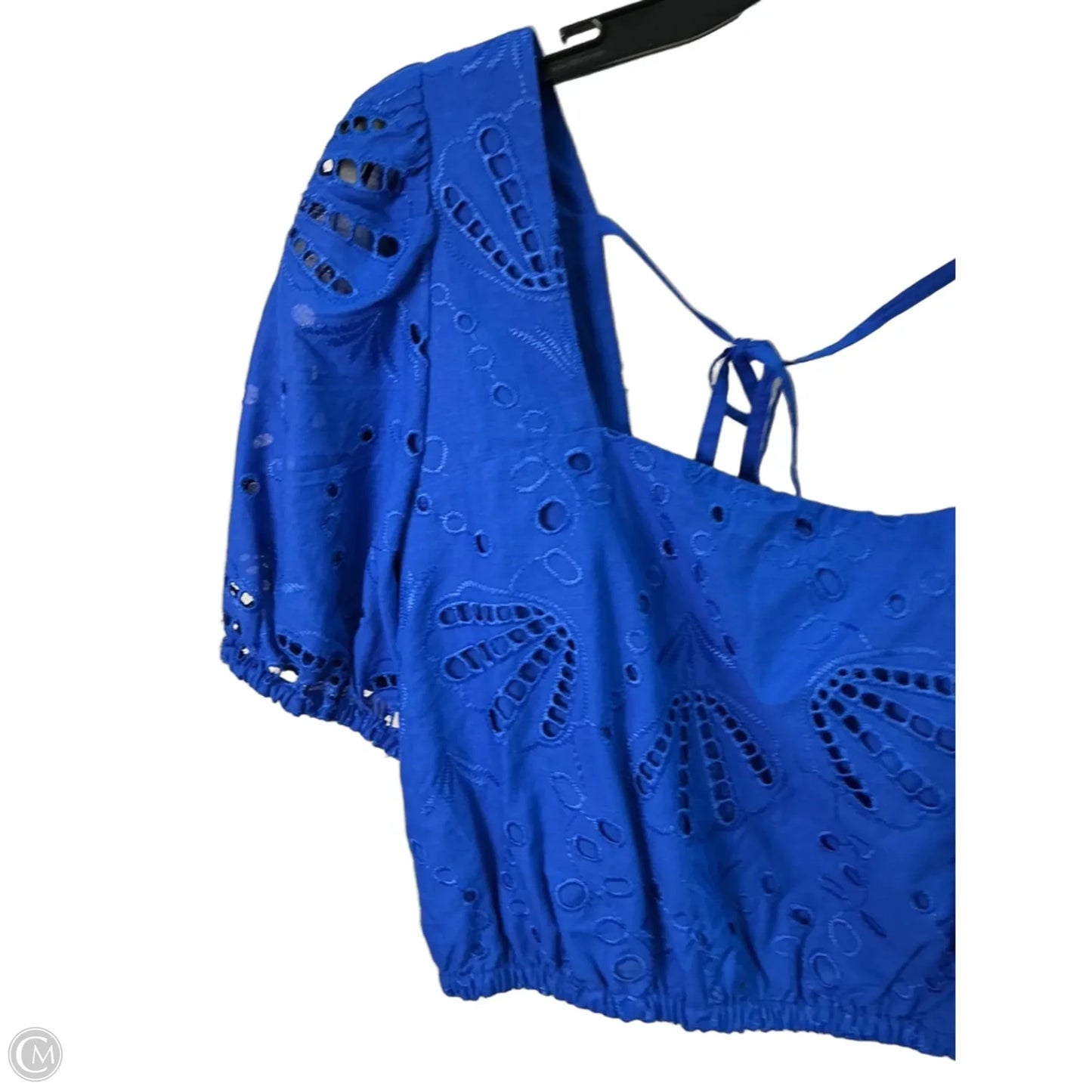 Top Short Sleeve By Loft In Blue, Size: M