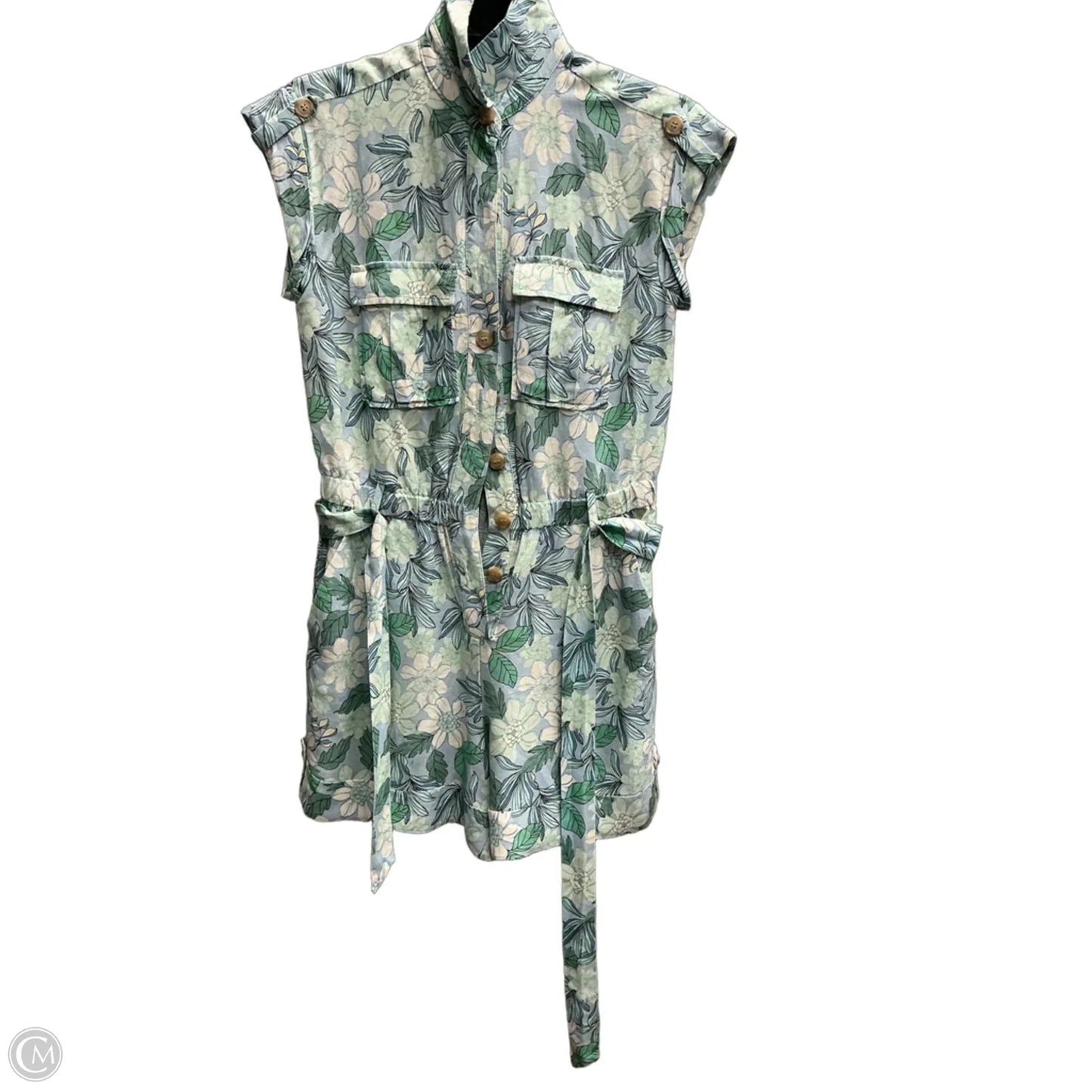 Romper By Loft In Blue & Green, Size: Xs