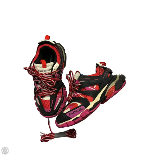 Shoes Luxury Designer By Balenciaga In Blue & Red, Size: 7