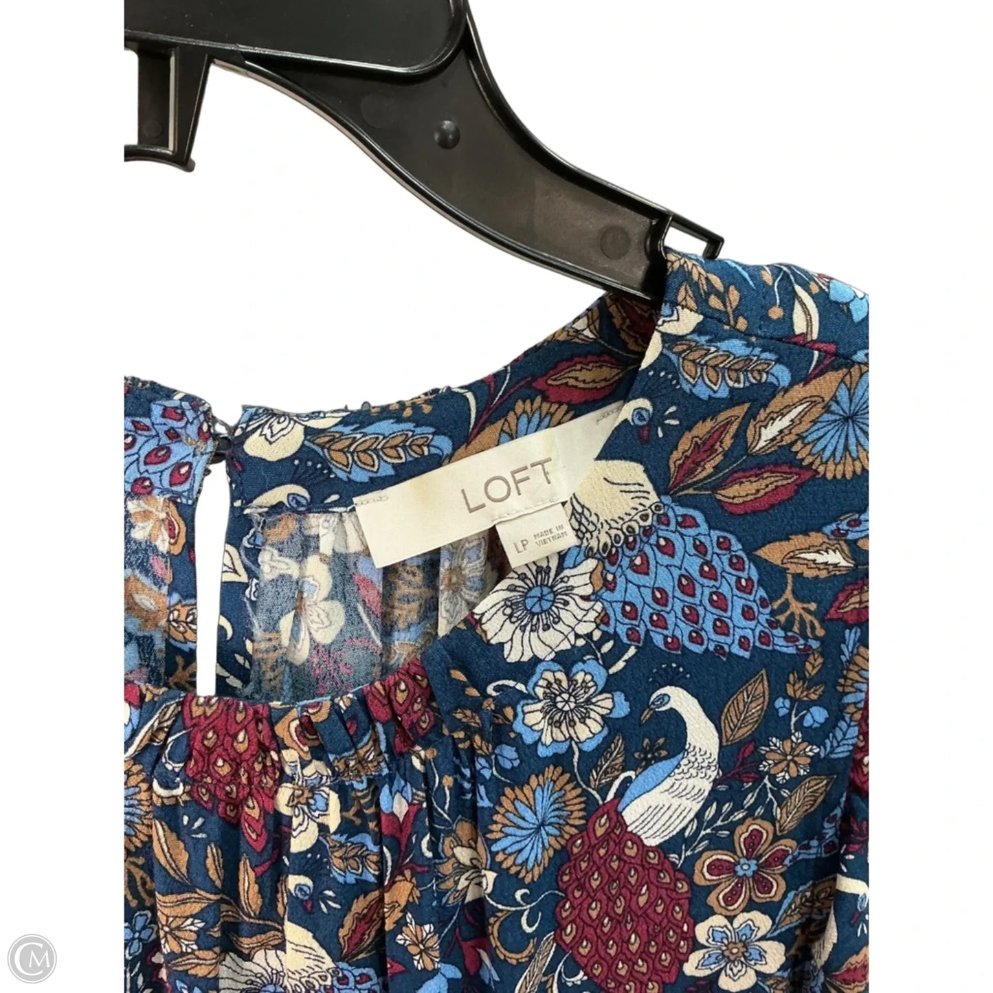 Top Sleeveless By Loft In Blue, Size: L