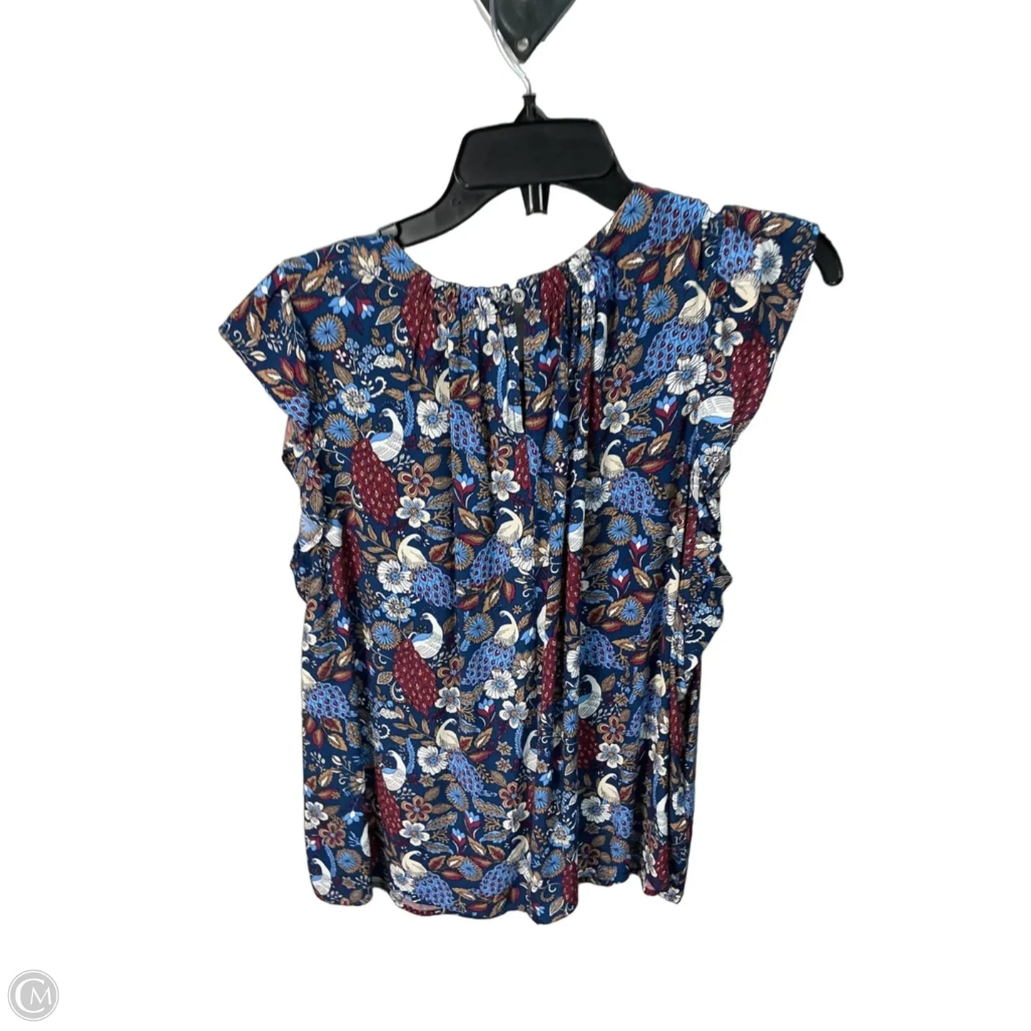 Top Sleeveless By Loft In Blue, Size: L