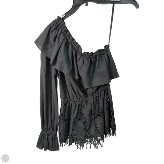 Top Long Sleeve By Bcbgmaxazria In Black, Size: Xs