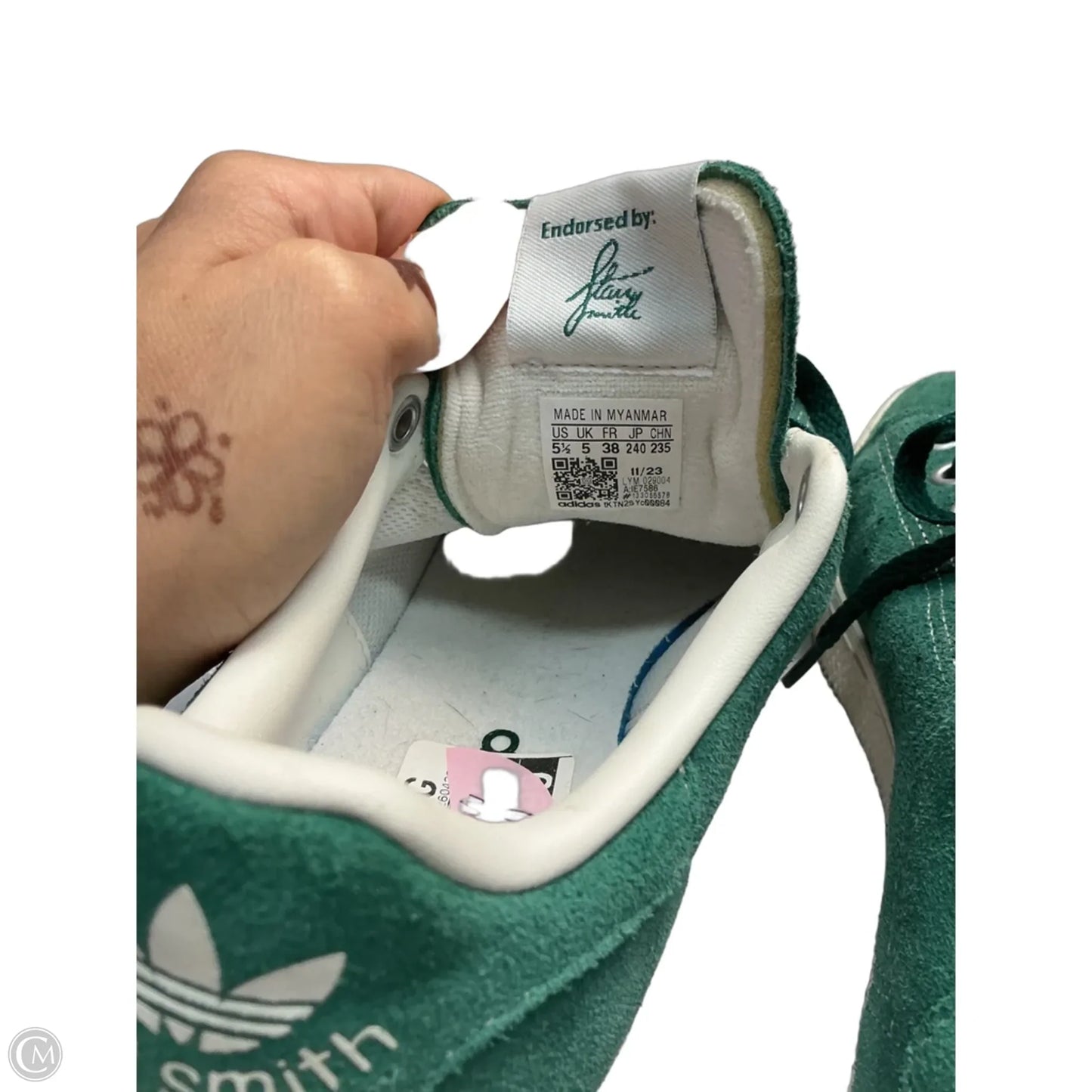 Shoes Athletic By Adidas In Green, Size: 5.5