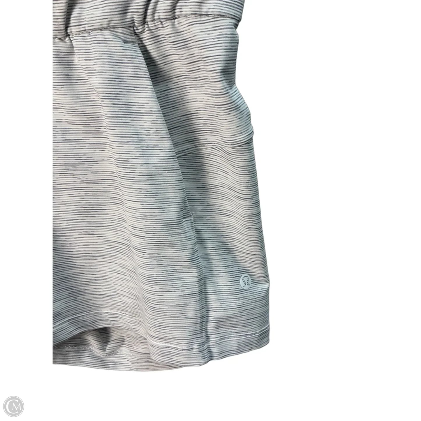 Athletic Shorts By Lululemon In Grey & White, Size: 0