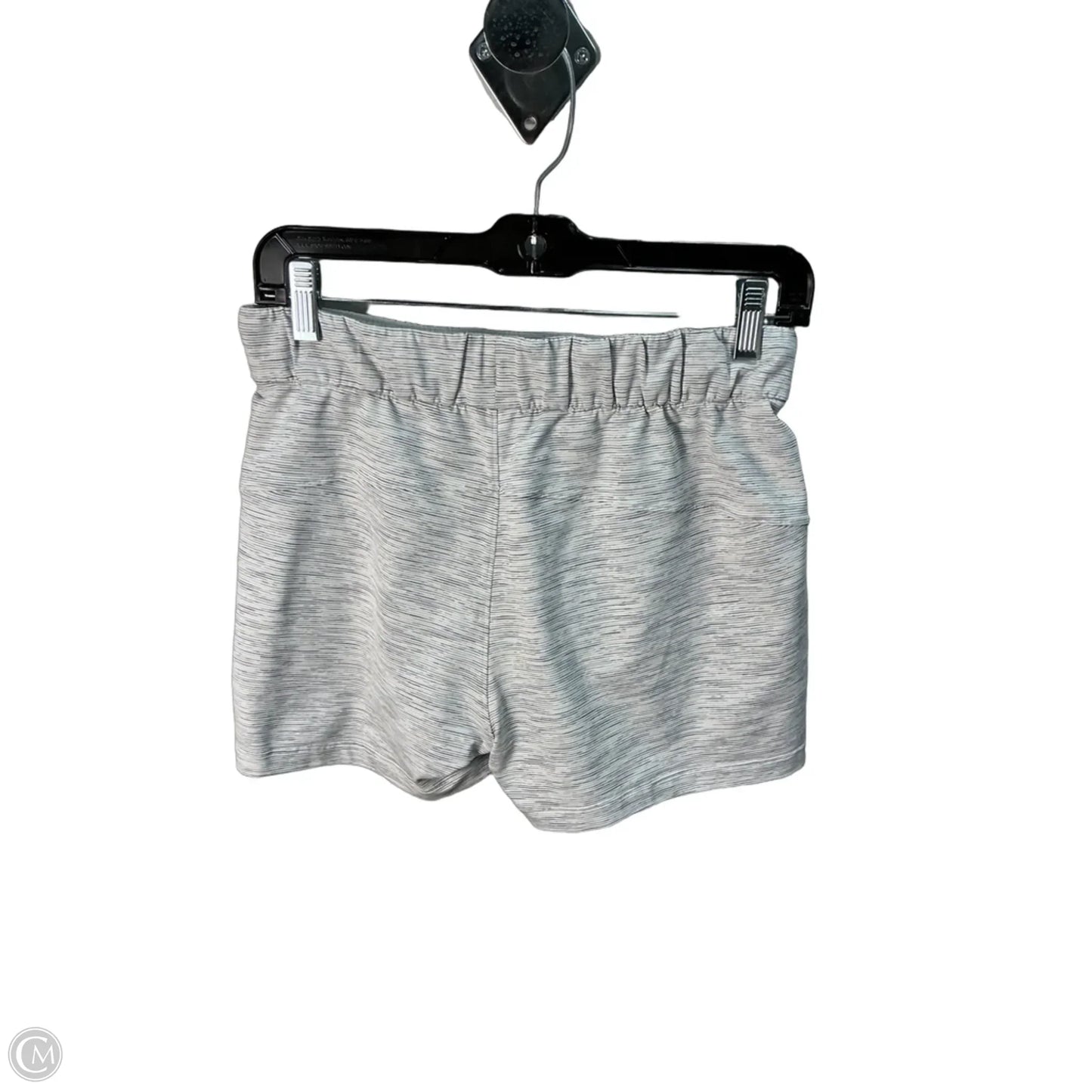 Athletic Shorts By Lululemon In Grey & White, Size: 0
