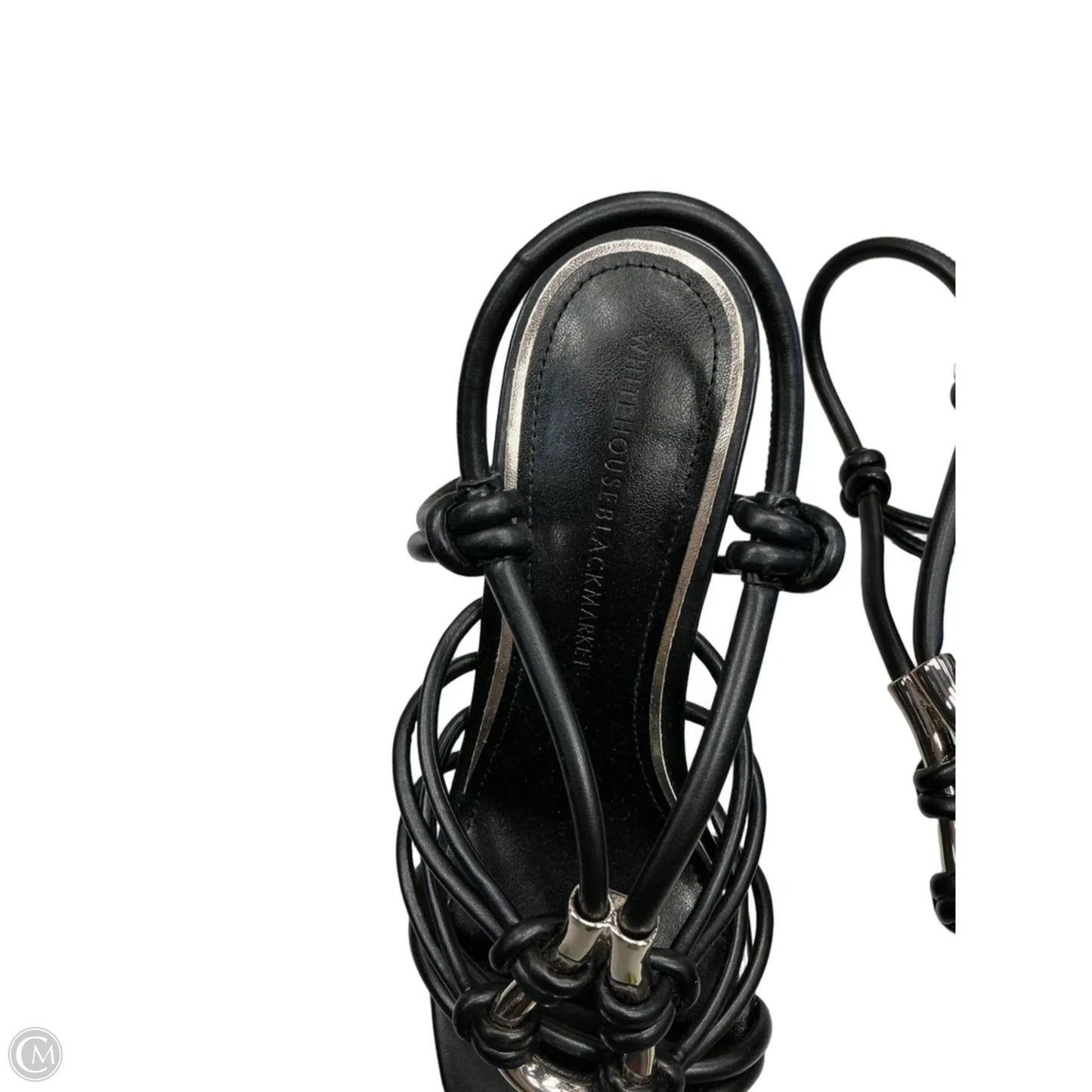 Sandals Heels Stiletto By White House Black Market In Black, Size: 5.5