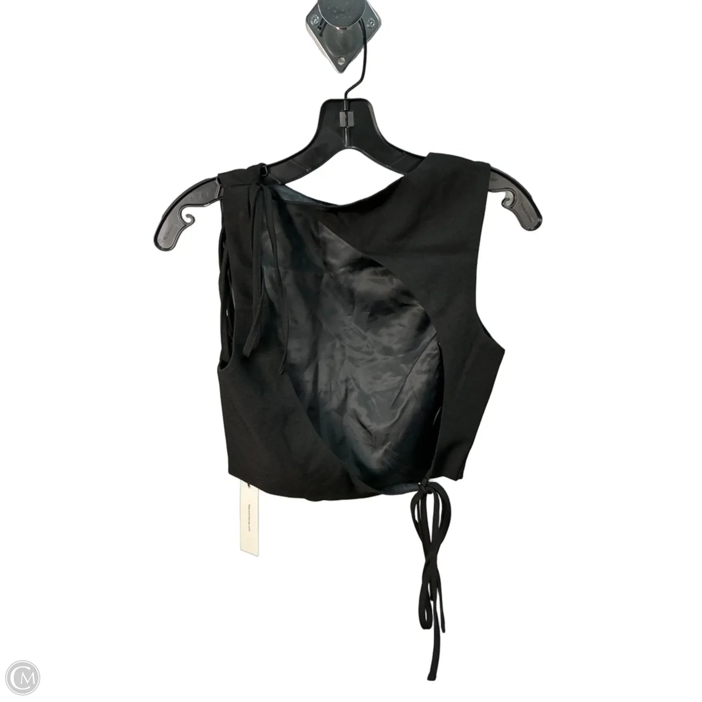 Top Sleeveless By Commense In Black, Size: M