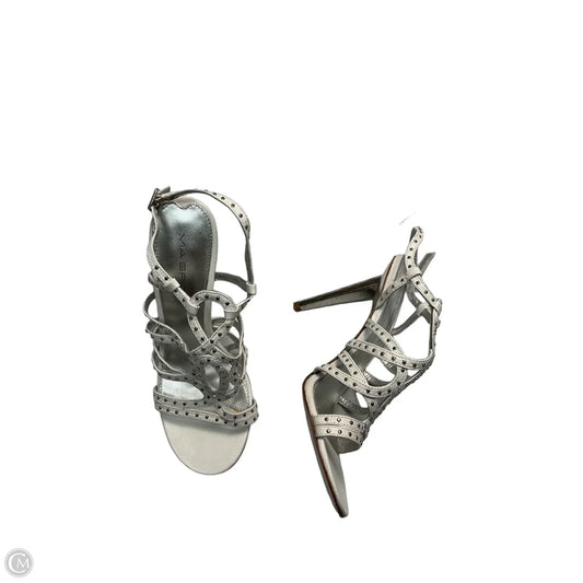 Sandals Heels Stiletto By Via Spiga In White, Size: 6