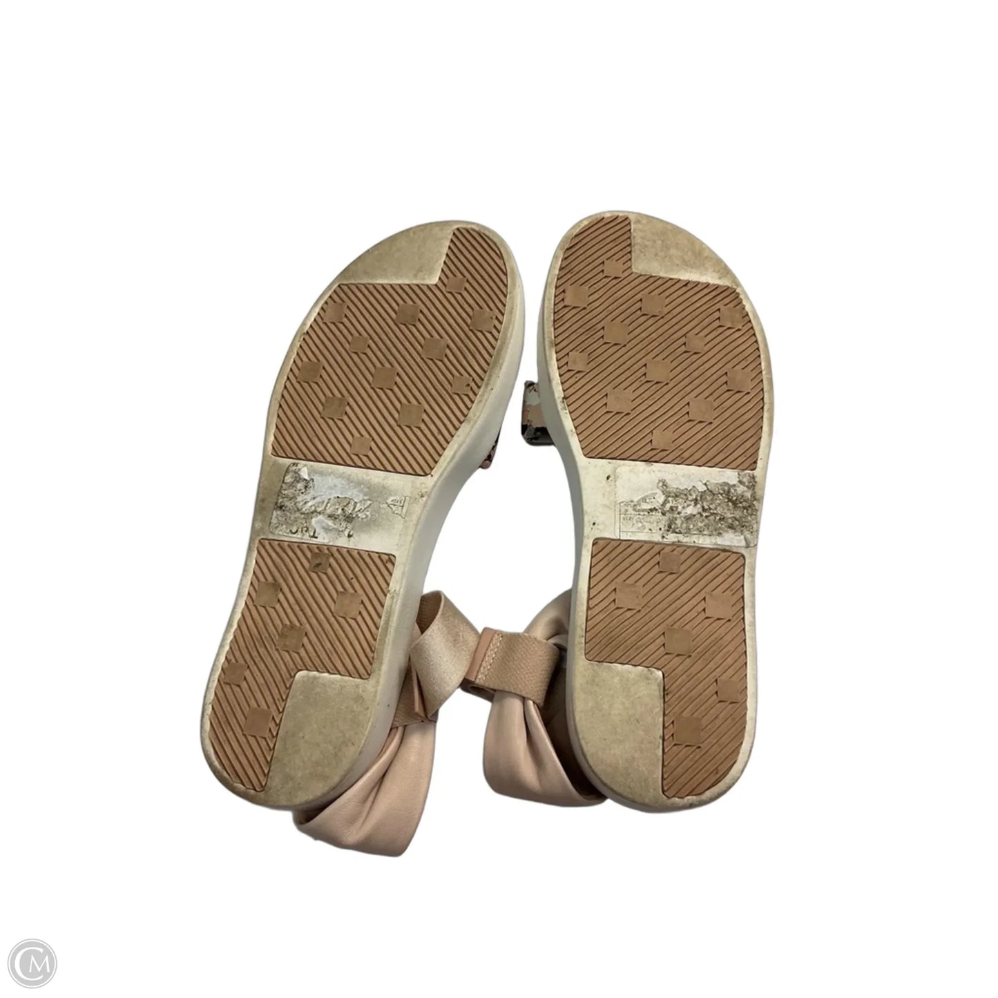 Sandals Flats By Clarks In Black & Tan, Size: 9