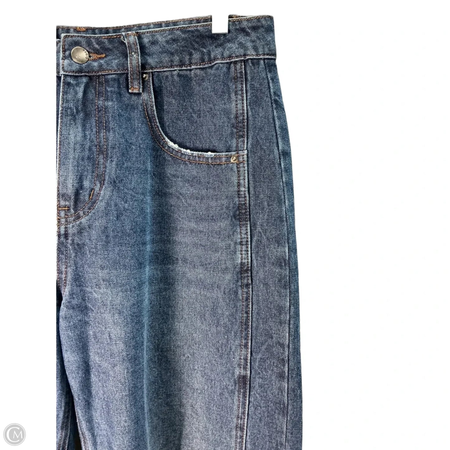 Jeans Wide Leg By Cider In Blue Denim, Size: 6
