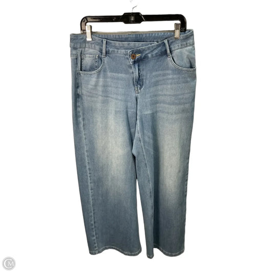 Jeans Wide Leg By Halara In Blue Denim, Size: 8
