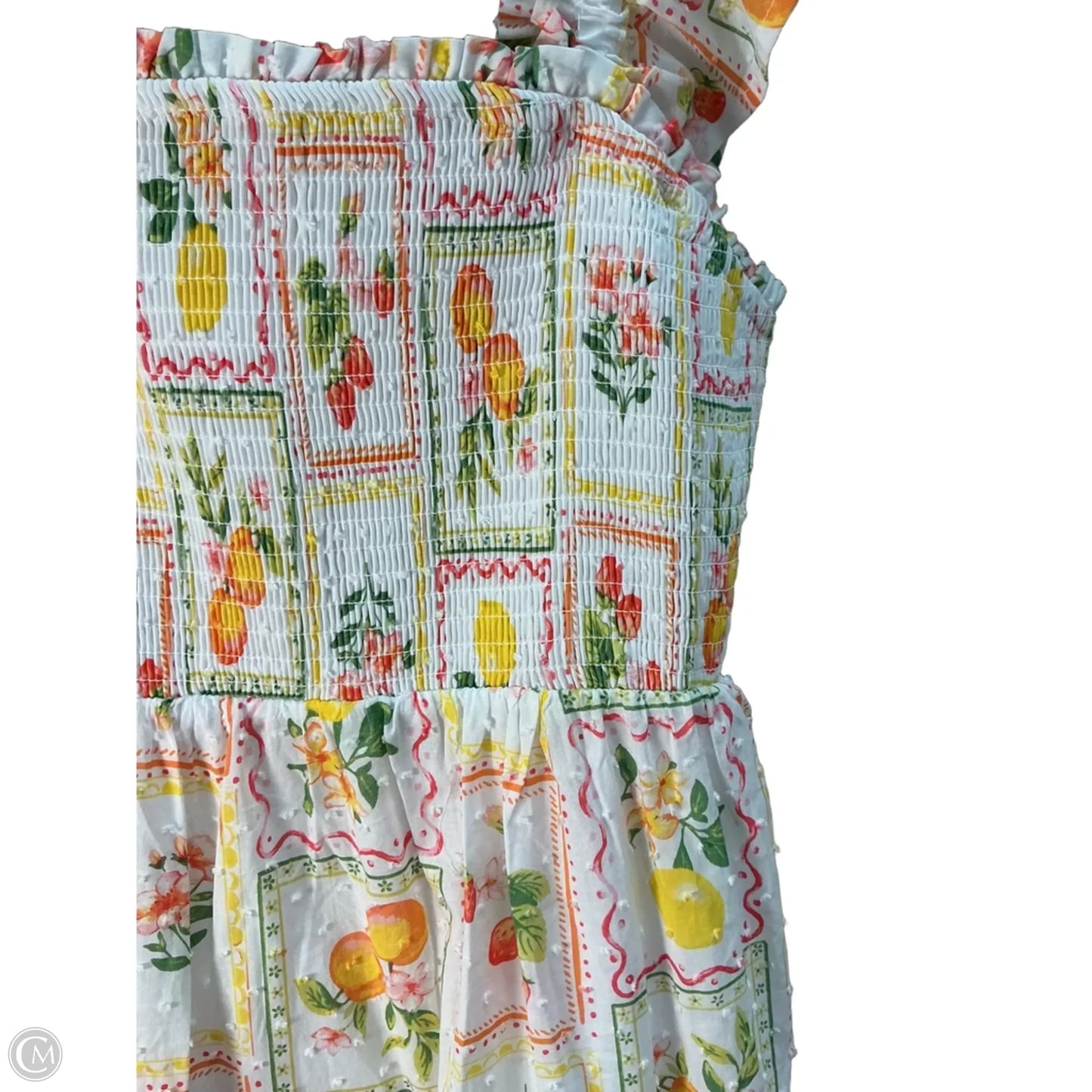 Dress Casual Midi By Rachel Zoe In Orange & White, Size: Xs