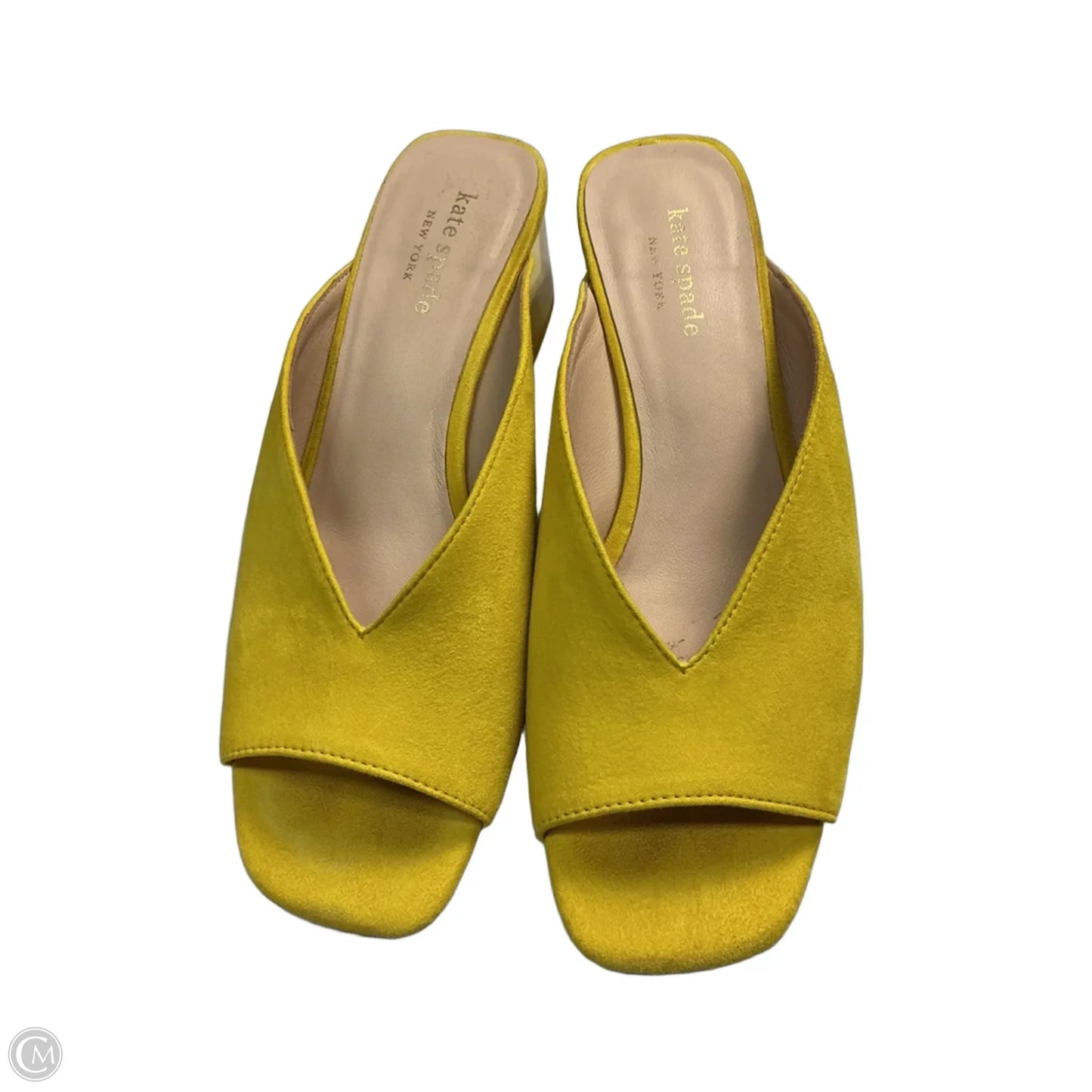 Sandals Designer By Kate Spade In Yellow, Size: 6.5