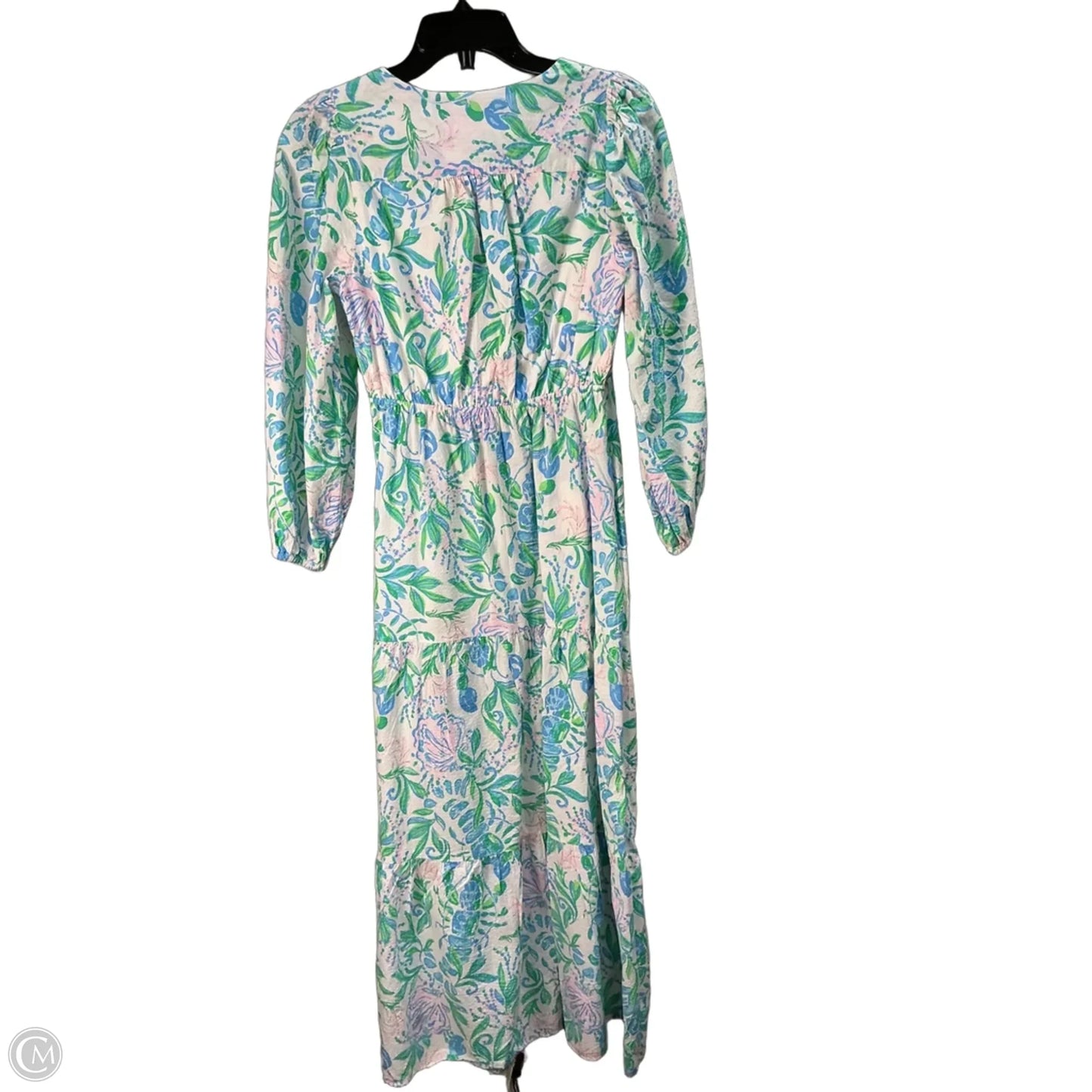 Dress Designer By Lilly Pulitzer In Blue & Green, Size: Xs