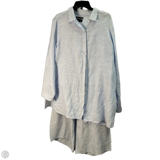 Pants Set 2pc By Tahari In Blue, Size: Xl