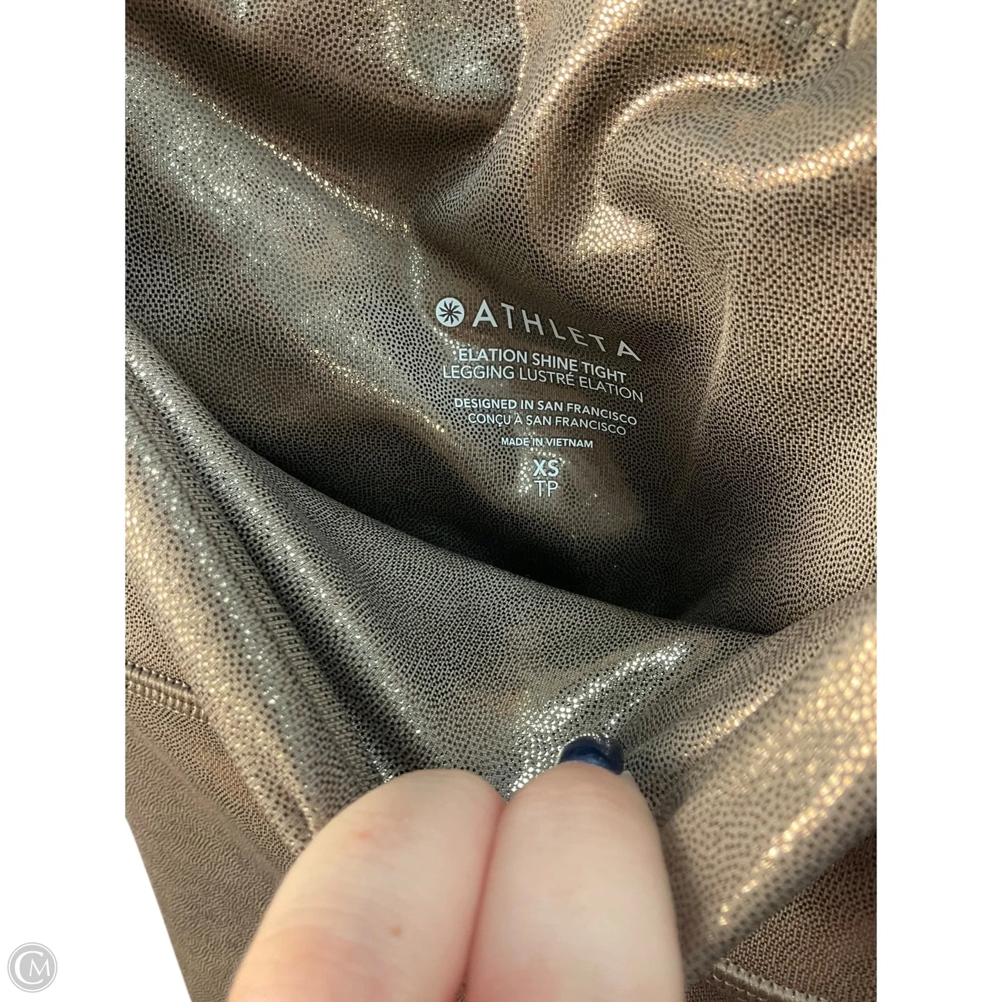 Athletic Leggings Capris By Athleta In Gold, Size: Xs