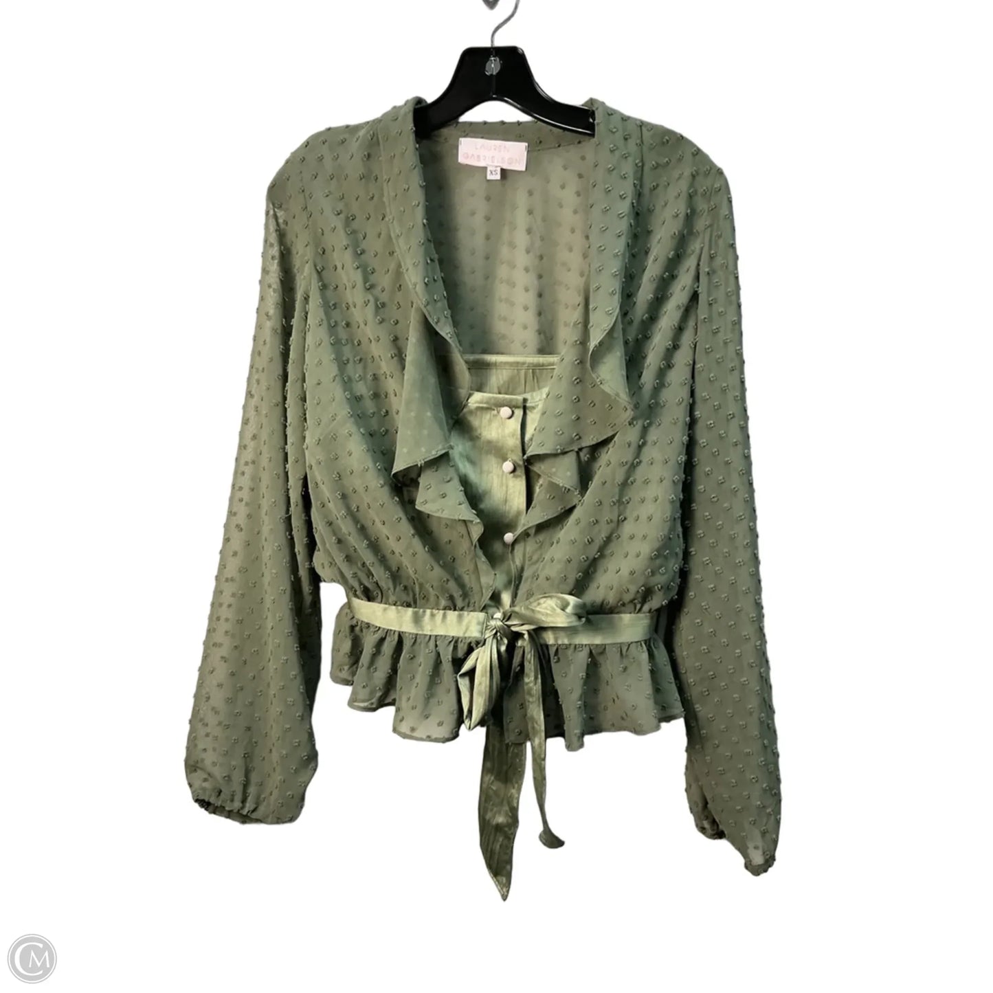 Top Long Sleeve By Clothes Mentor In Green, Size: Xs