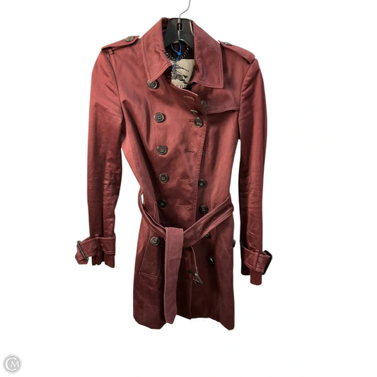 Jacket Luxury Designer By Burberry In Red, Size: S