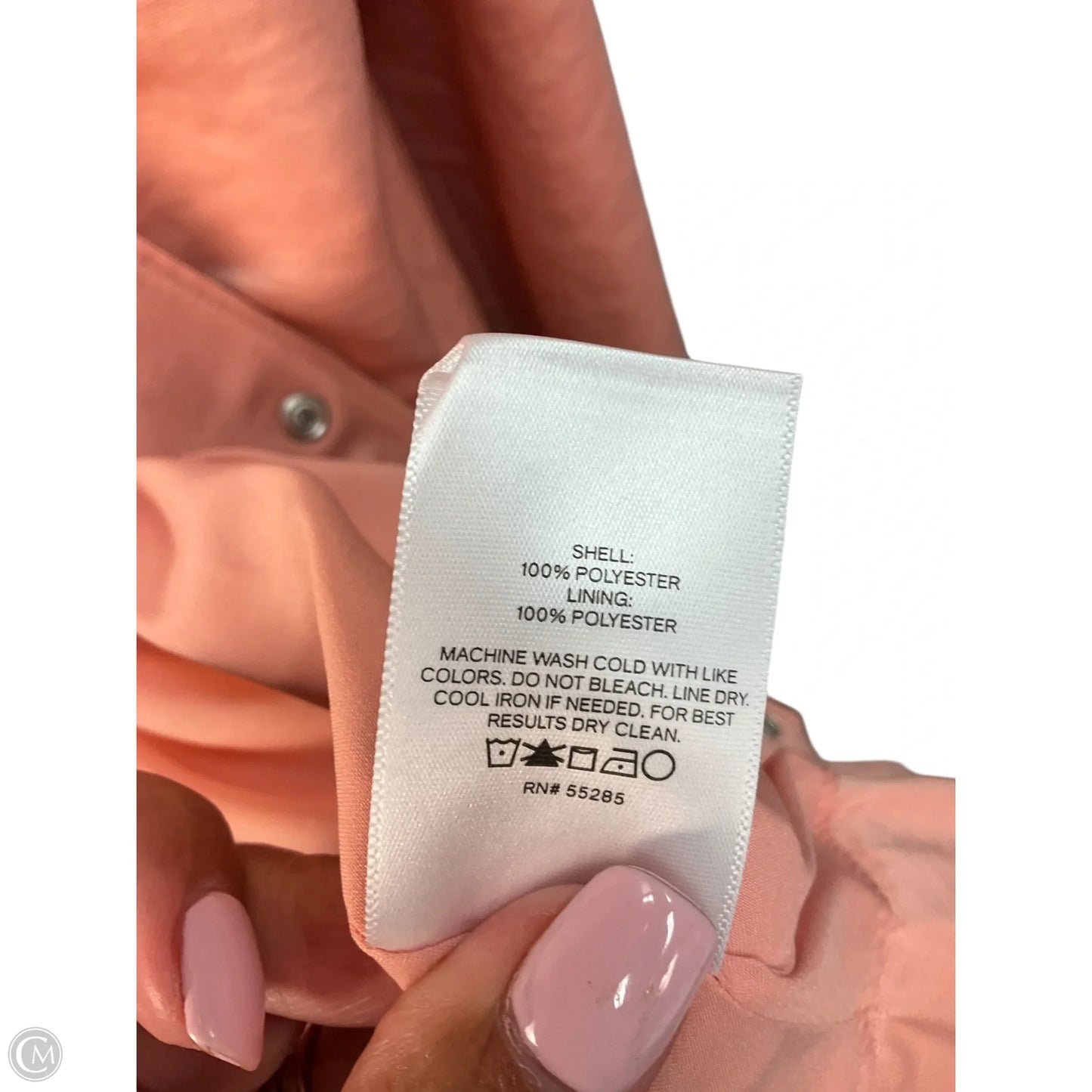 Jacket Shirt By Express In Coral, Size: L