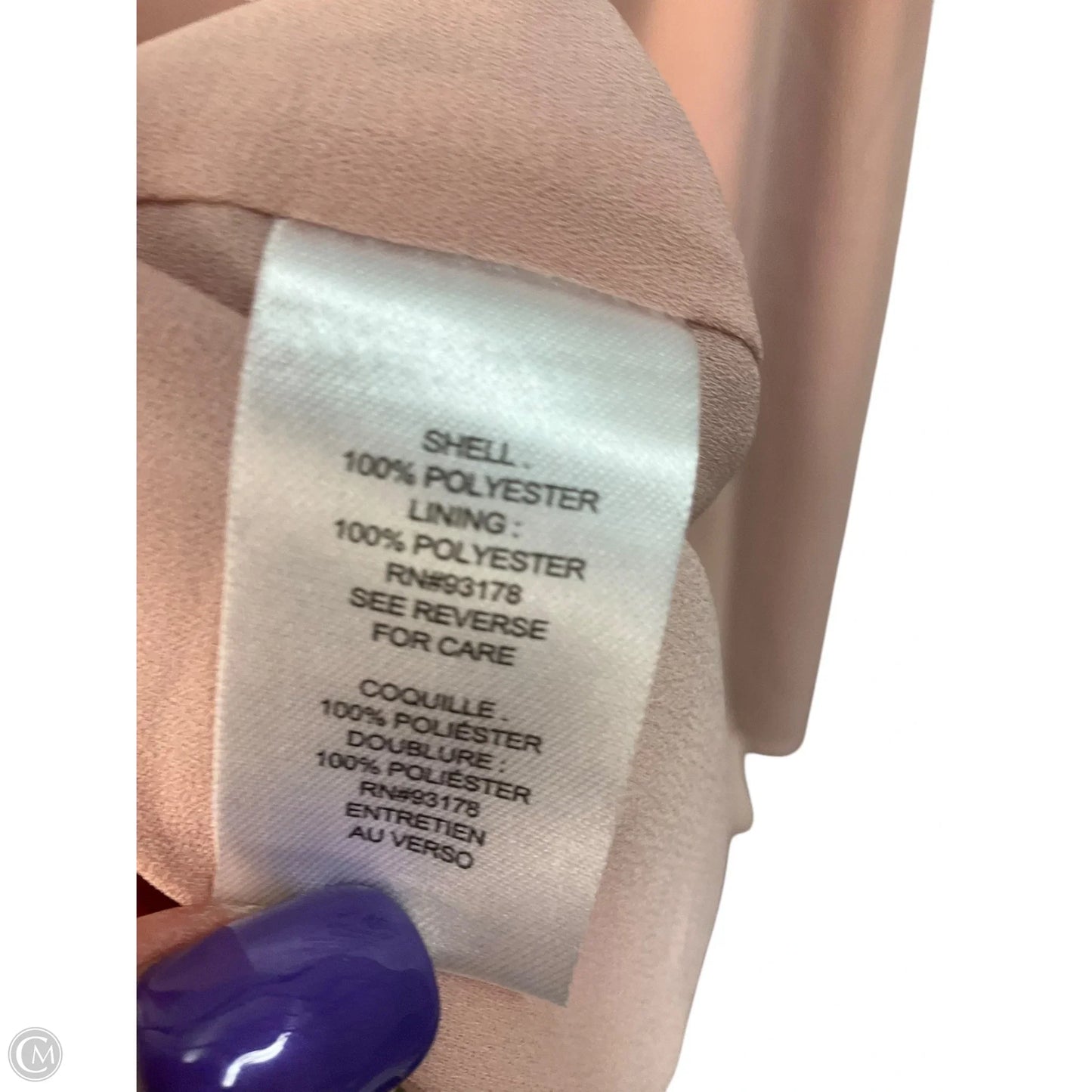 Top Sleeveless By Tahari By Arthur Levine In Pink, Size: Xl