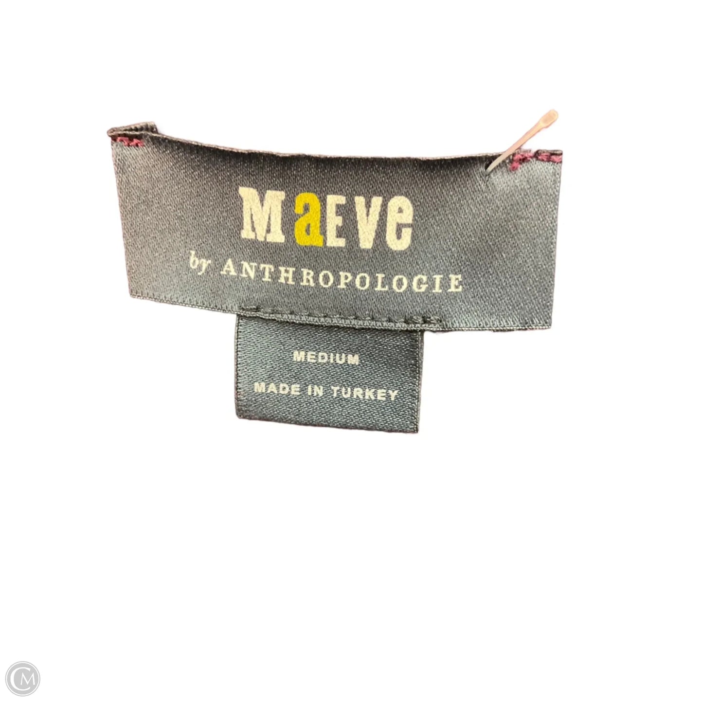 Top Long Sleeve By Anthropologie In Maroon, Size: M