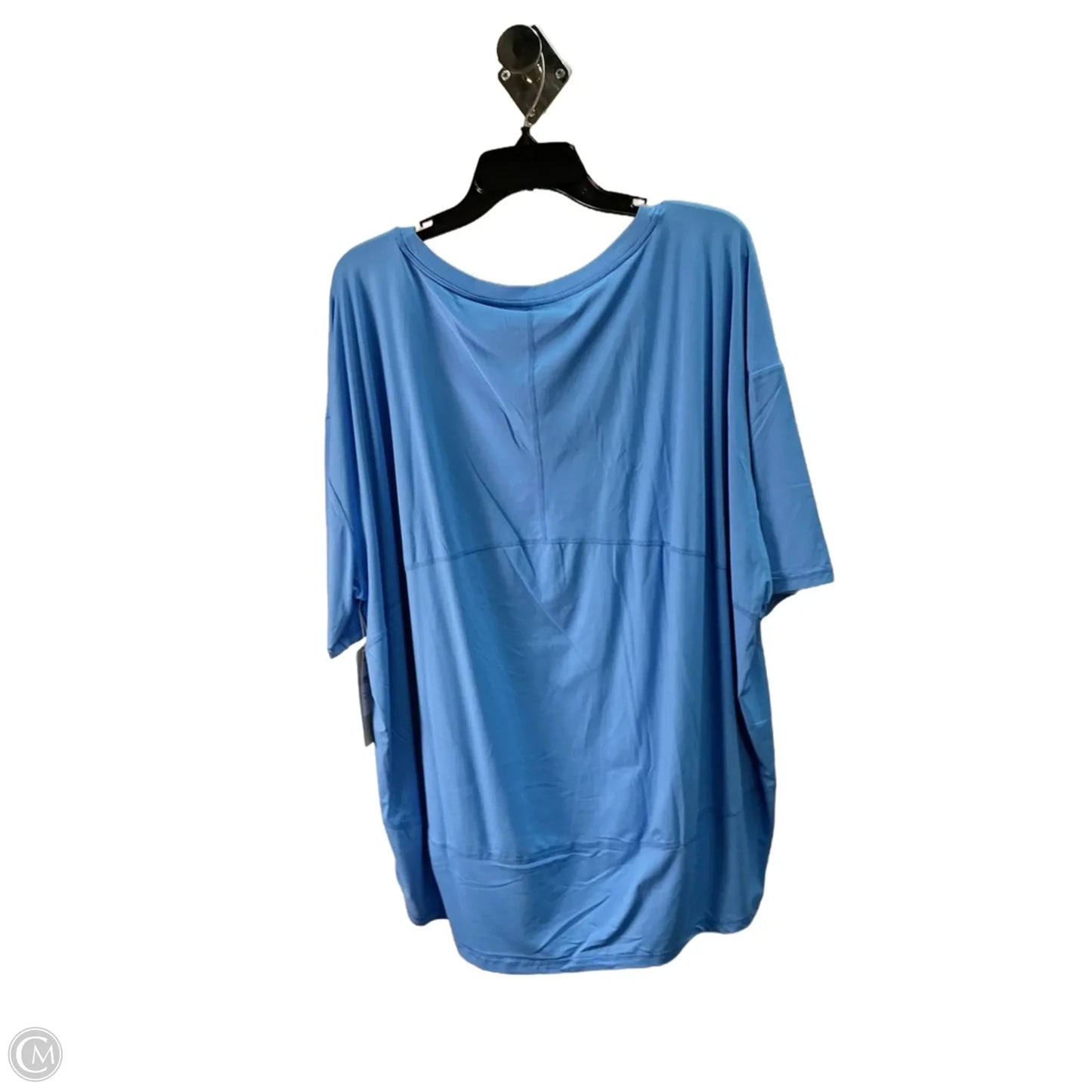 Athletic Top Short Sleeve By Zella In Blue, Size: 24