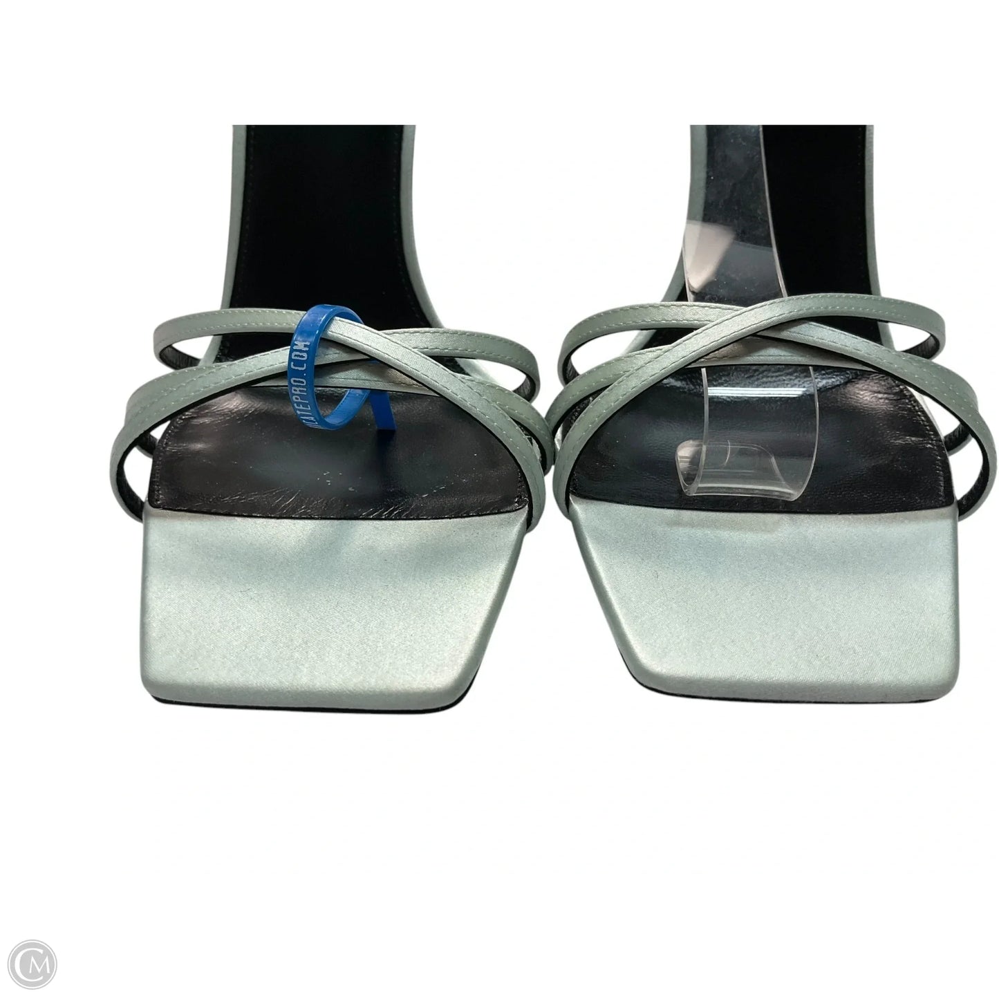Sandals Luxury Designer By Yves Saint Laurent In Blue, Size: 9