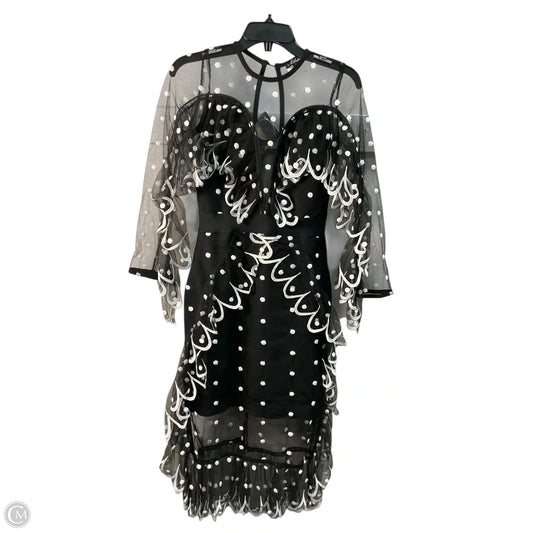 Dress Party Midi By Clothes Mentor In Polkadot Pattern, Size: S