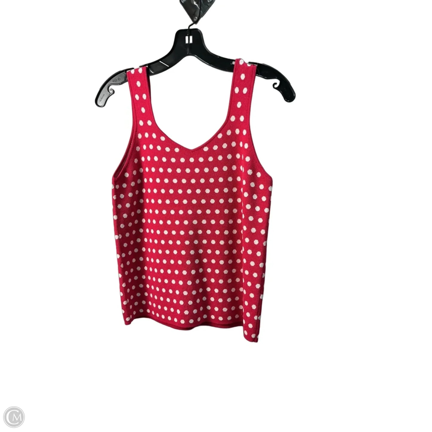 Top Sleeveless By Ann Taylor In Polkadot Pattern, Size: S