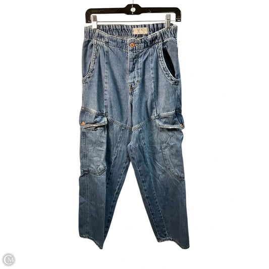 Jeans Straight By Free People In Blue Denim, Size: 2