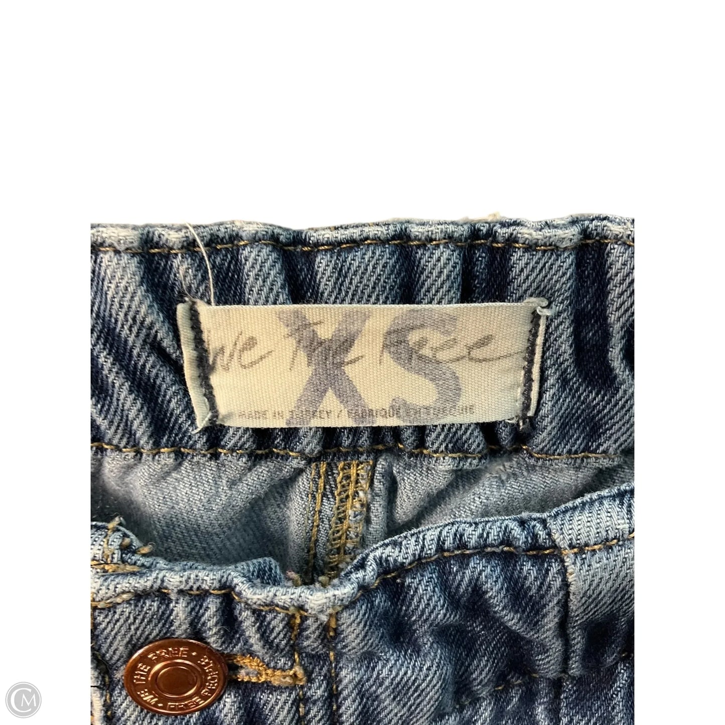 Jeans Straight By Free People In Blue Denim, Size: 2