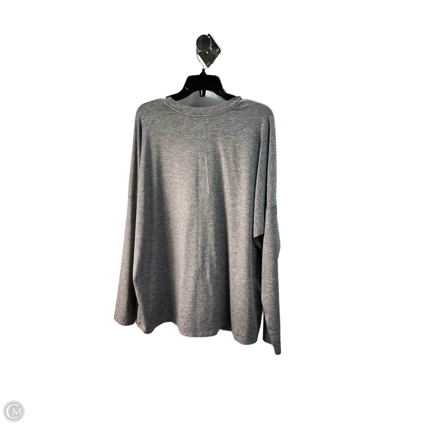 Athletic Top Long Sleeve Crewneck By Nike Apparel In Grey, Size: 20