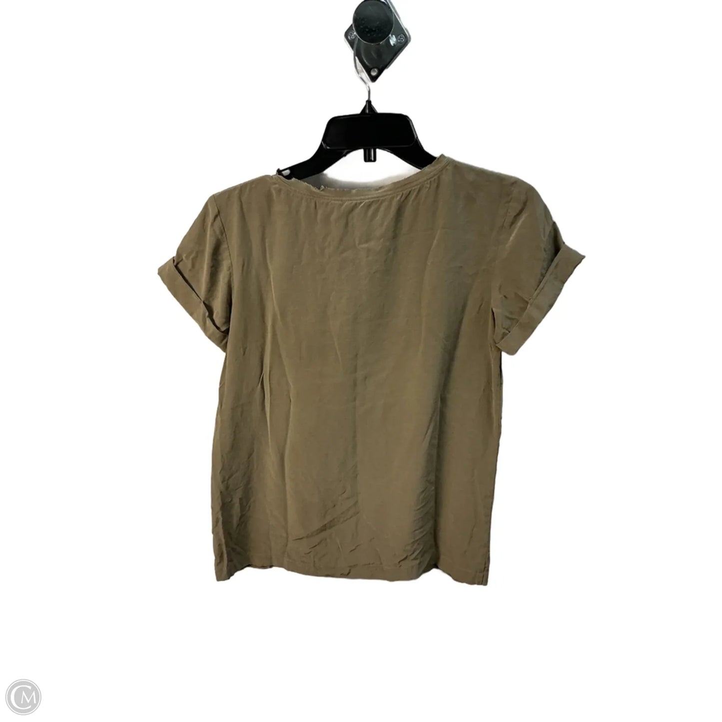 Top Short Sleeve By Theory In Green, Size: S