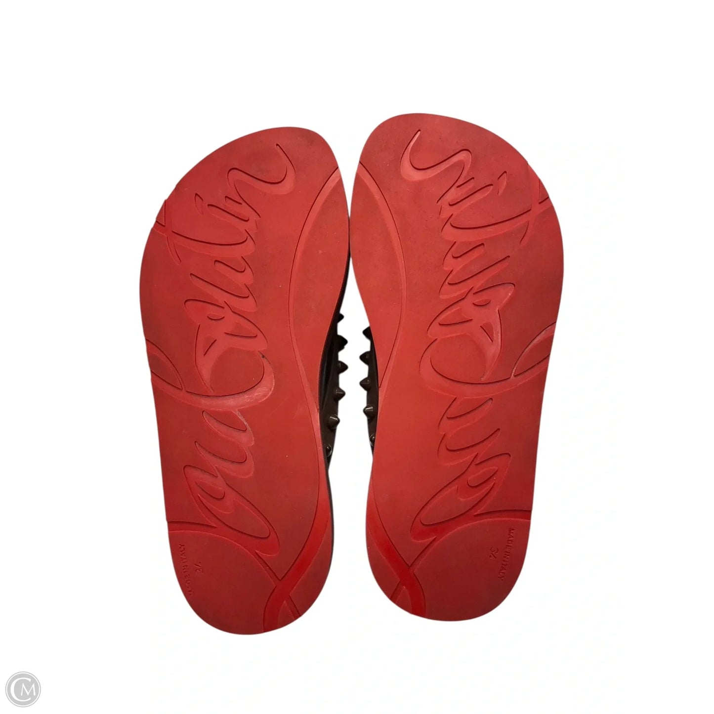 Shoes Luxury Designer By Christian Louboutin In Brown, Size: 5