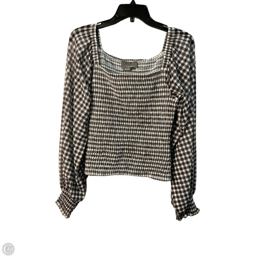 Top Long Sleeve By Anthropologie In Grey, Size: S